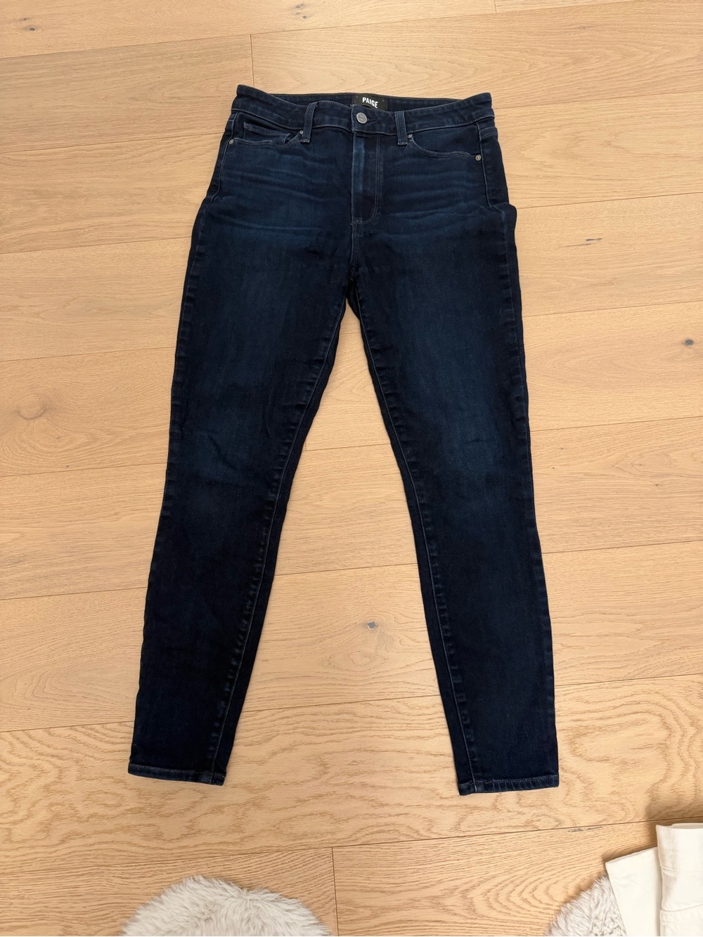PAIGE Black High-Rise Skinny Jeans